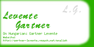 levente gartner business card